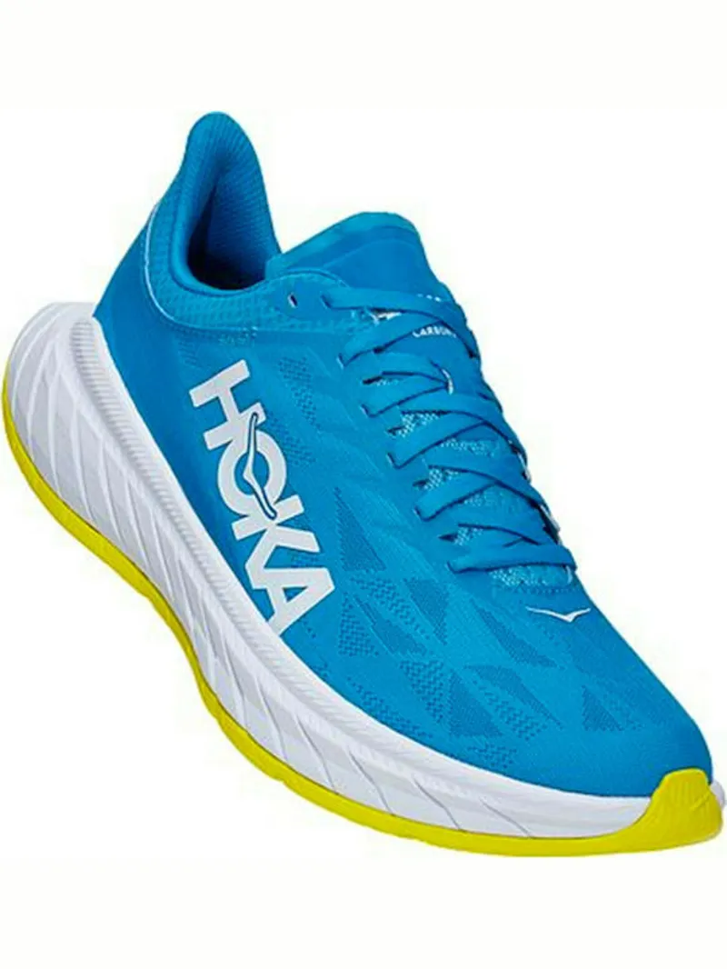 Hoka One One Men's Carbon X 2 Blue/Citrus UK 8.5-2